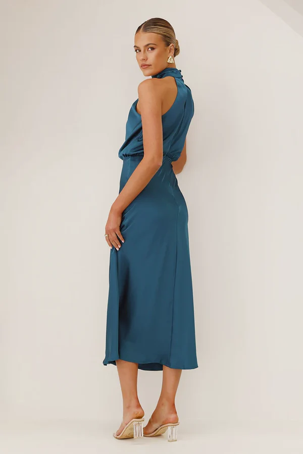 Esther Maxi-jurk - Blauwgroen