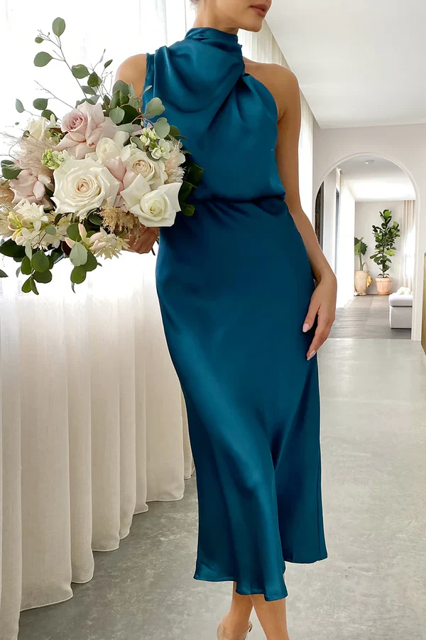 Esther Maxi-jurk - Blauwgroen