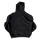 BLACK CLEAN ZIPPER HOODIE