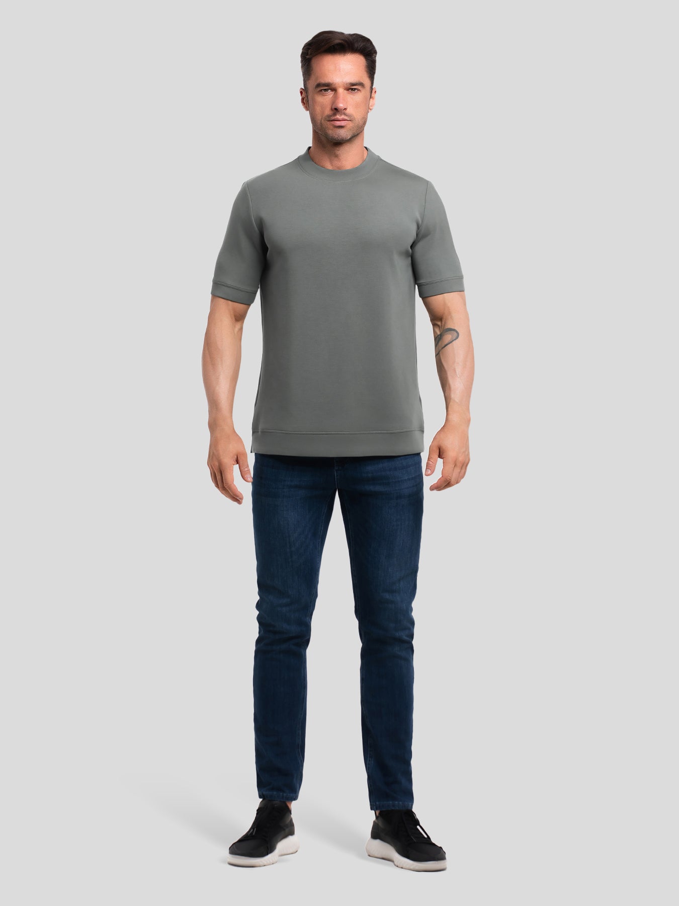 Modal Blend Short Sleeve Tee:Slim Fit