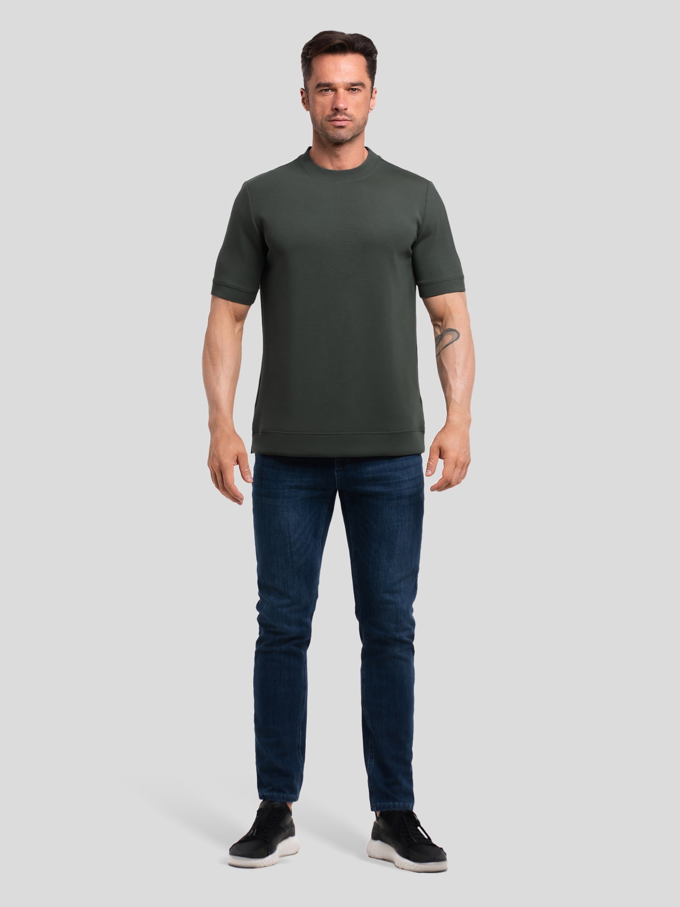 Modal Blend Short Sleeve Tee:Slim Fit