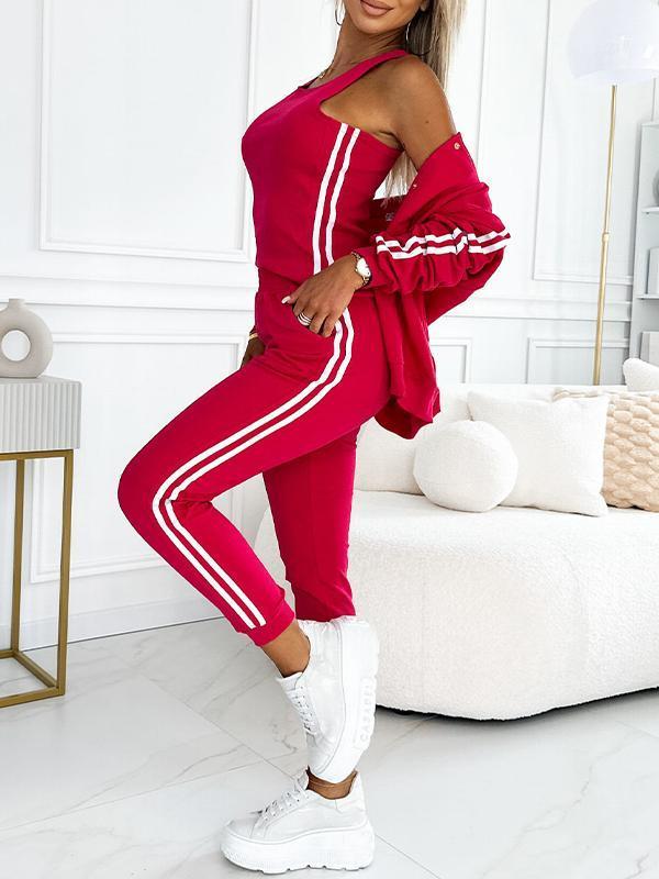 3-PIECE SET WITH BASEBALL JACKET & PANTS – FOR WOMEN