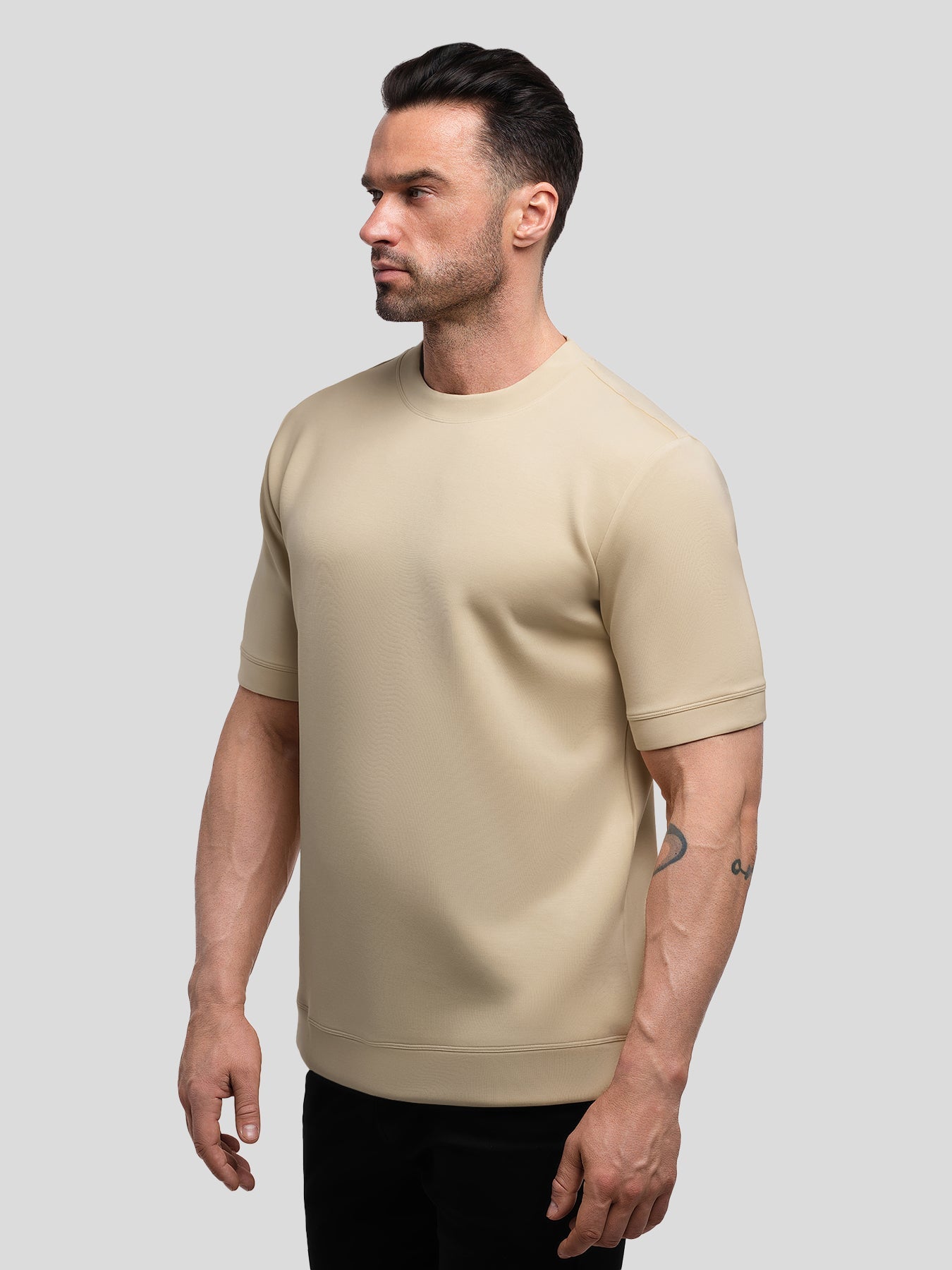 Modal Blend Short Sleeve Tee:Slim Fit