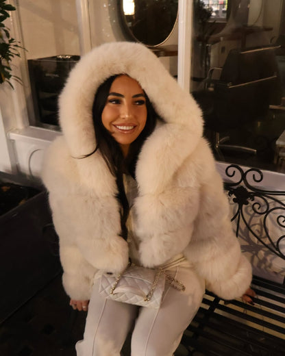 Eliana | Cropped Faux Fur Coat