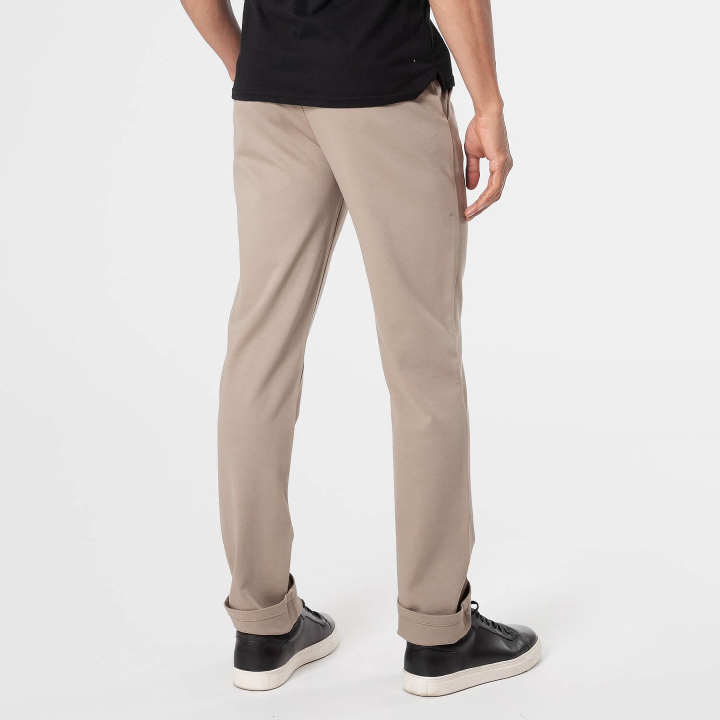 Khaki Slim Comfort Knit Chino Pant