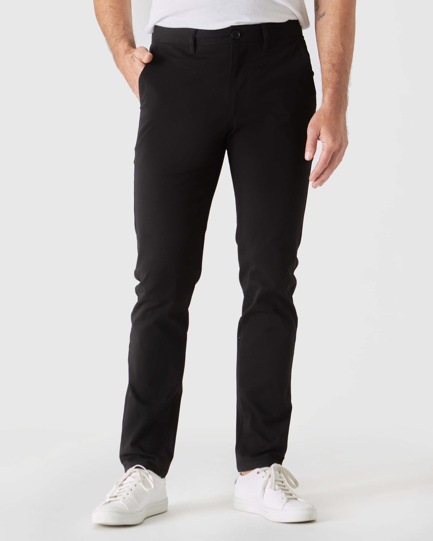 Black & Navy Slim Twill Chino Pant 2-Pack