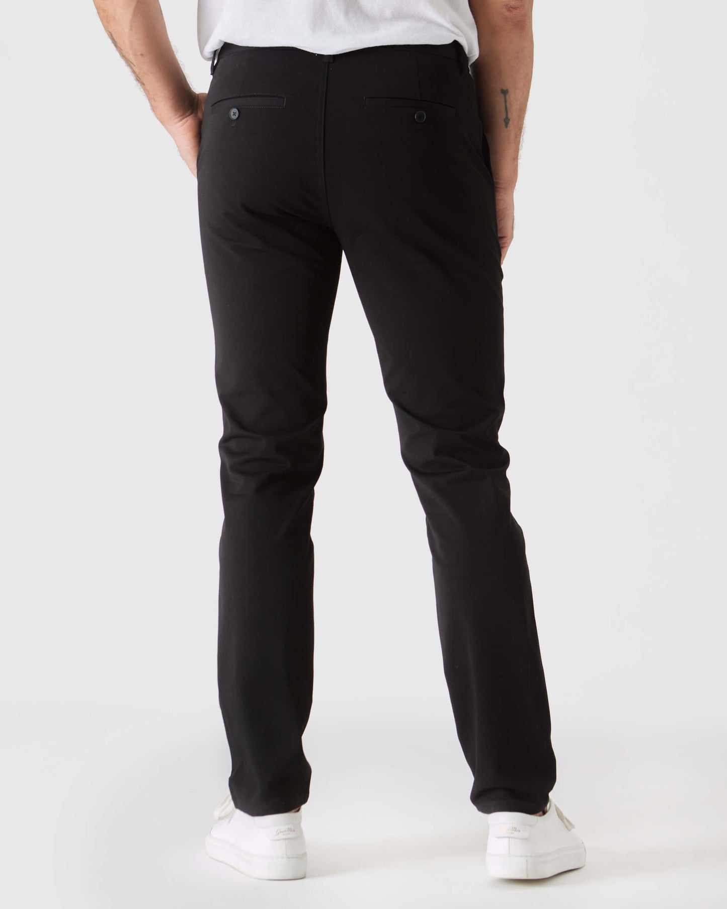 Black & Khaki Slim Twill Chino Pant 2-Pack