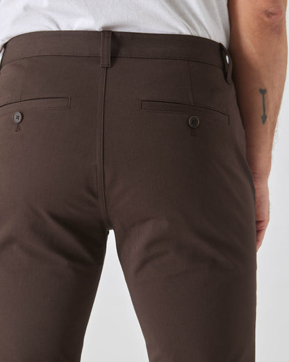 Dark Oak Slim Twill Chino Pant