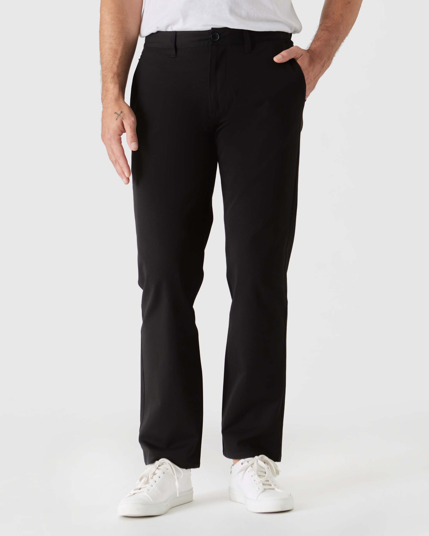 Black & Khaki Straight Twill Chino 2-Pack