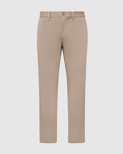 Khaki Straight Twill Chino Pant