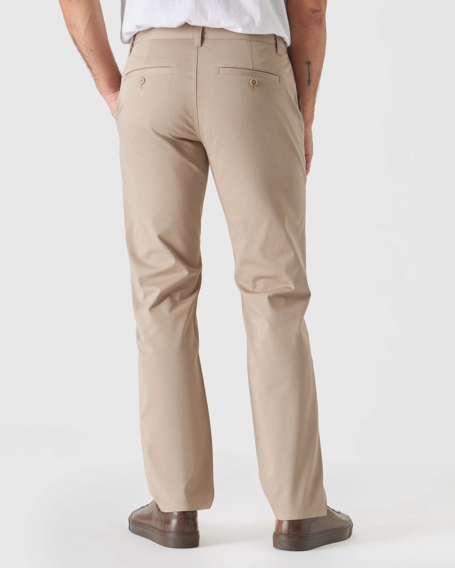 Khaki & Dark Oak Straight Twill Chino 2-Pack