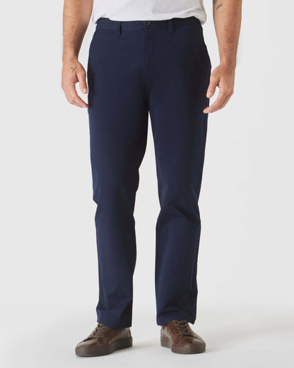 Black & Navy Straight Twill Chino 2-Pack