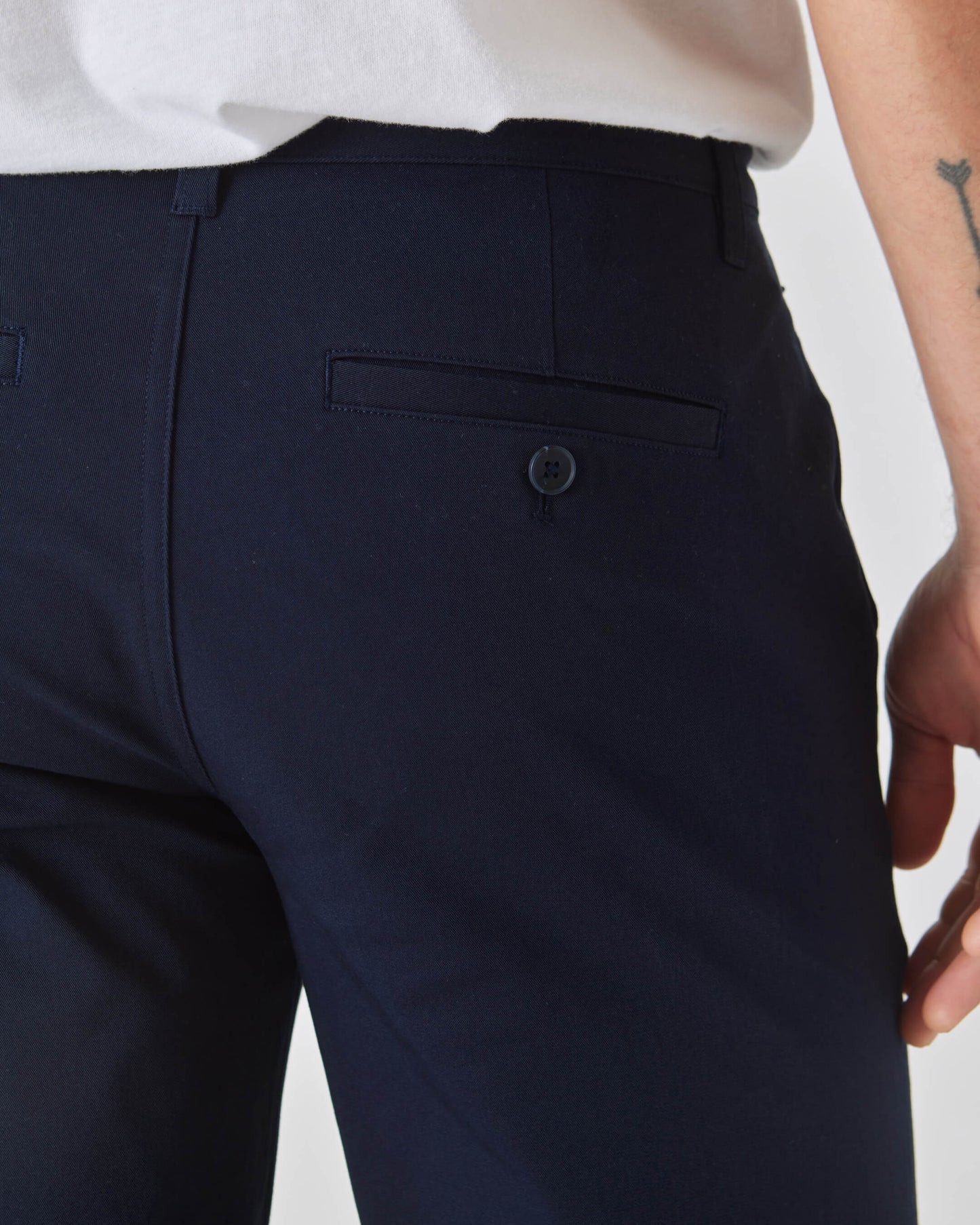 Black & Navy Straight Twill Chino 2-Pack