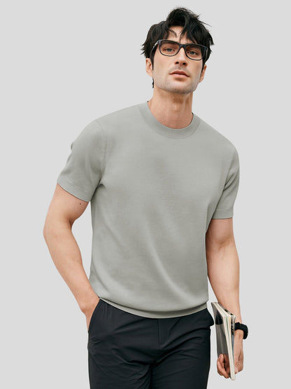 GentleKnit Short Sleeve Knitted T-Shirt