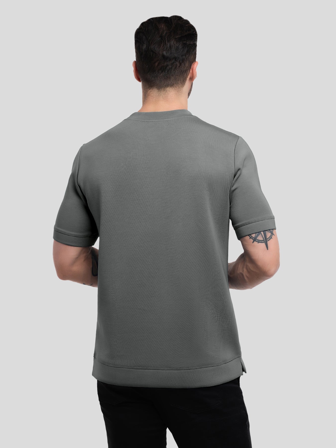 Modal Blend Short Sleeve Tee:Slim Fit