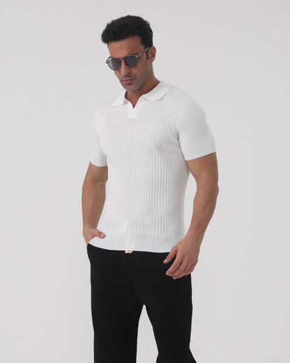 Florence - Ribbed Cotton Polo