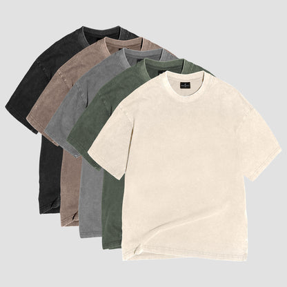 Staple 5-Pack – 230GSM Heavy Loose Fit Washed T-Shirt