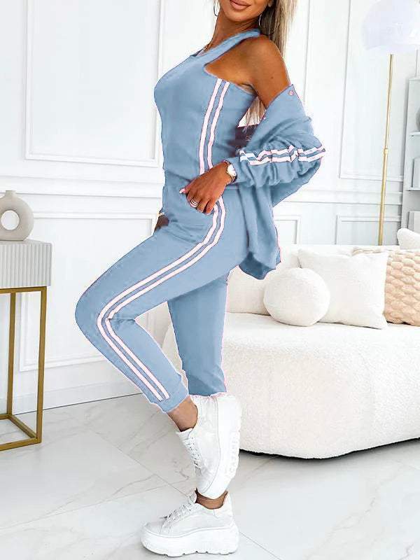 3-PIECE SET WITH BASEBALL JACKET & PANTS – FOR WOMEN