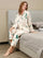 Gedrukt Luxueus Moerbei Zijde Pyjama Set 2Pcs