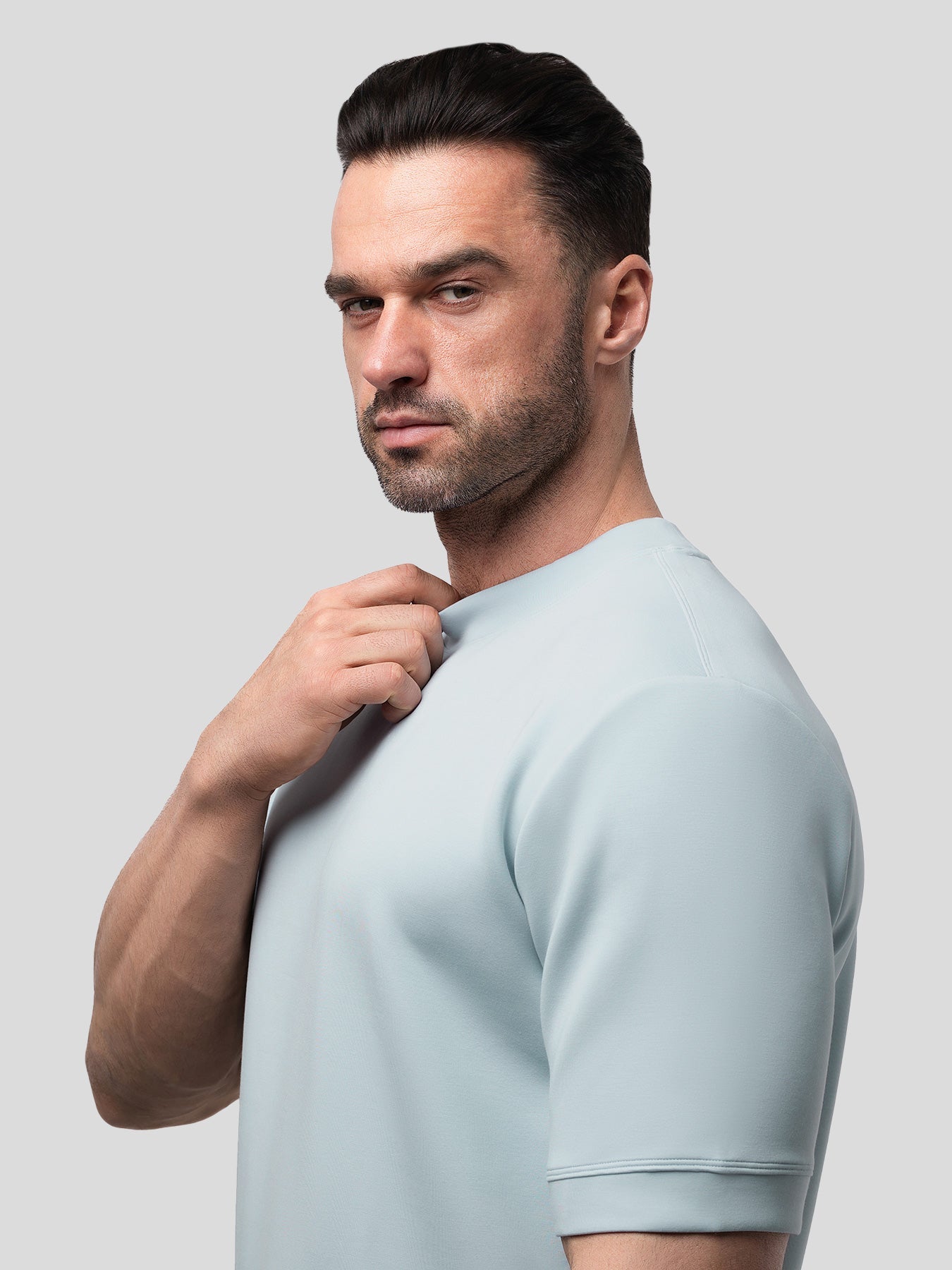 Modal Blend Short Sleeve Tee:Slim Fit