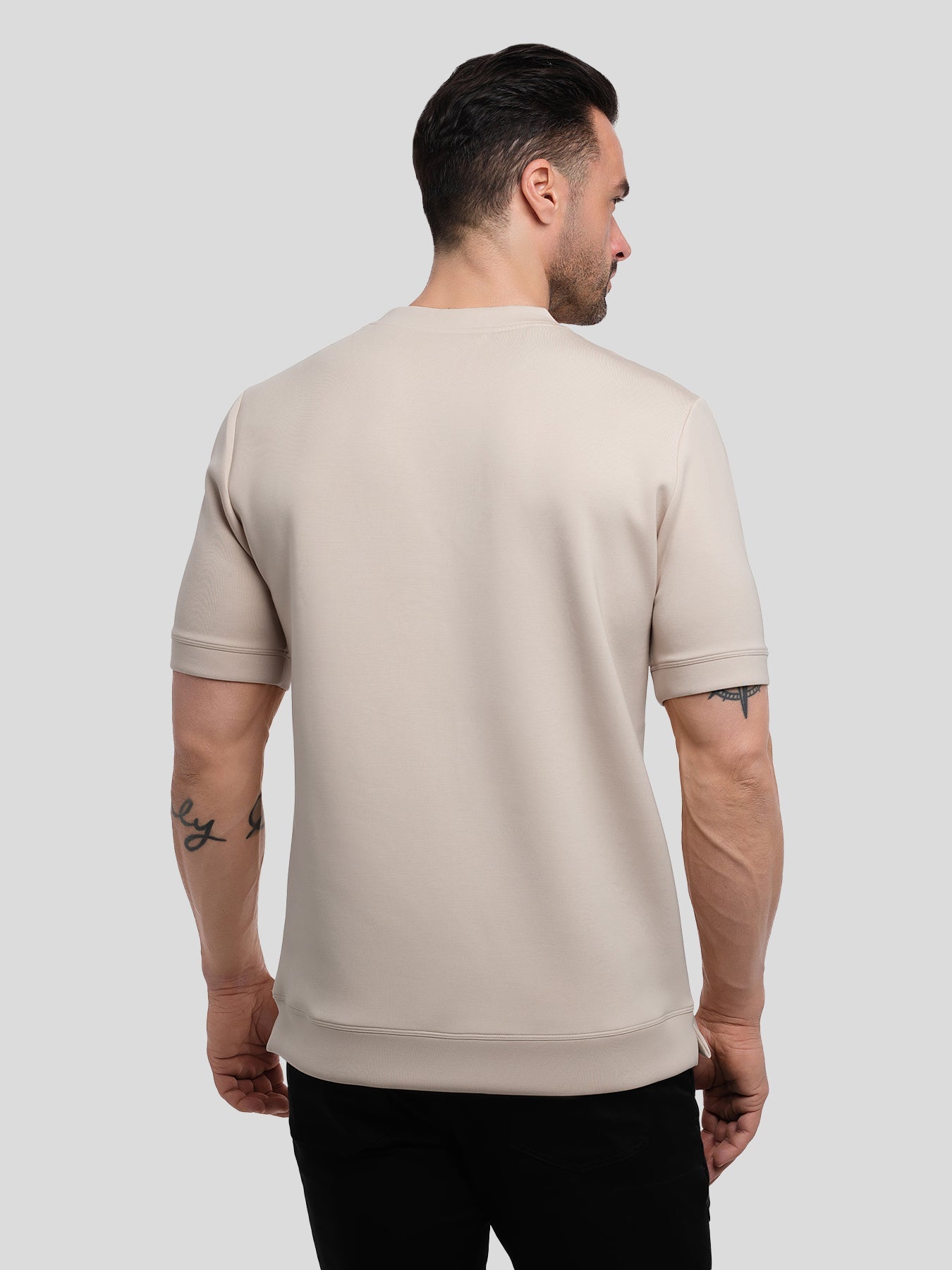 Modal Blend Short Sleeve Tee:Slim Fit