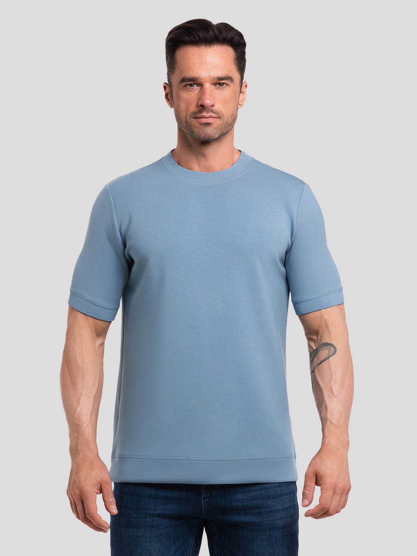 Modal Blend Short Sleeve Tee:Slim Fit