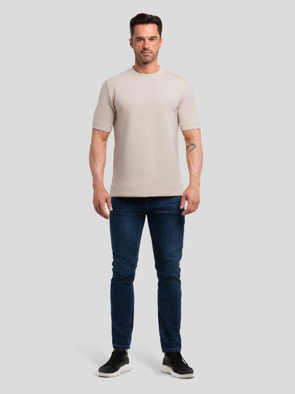 Modal Blend Short Sleeve Tee:Slim Fit