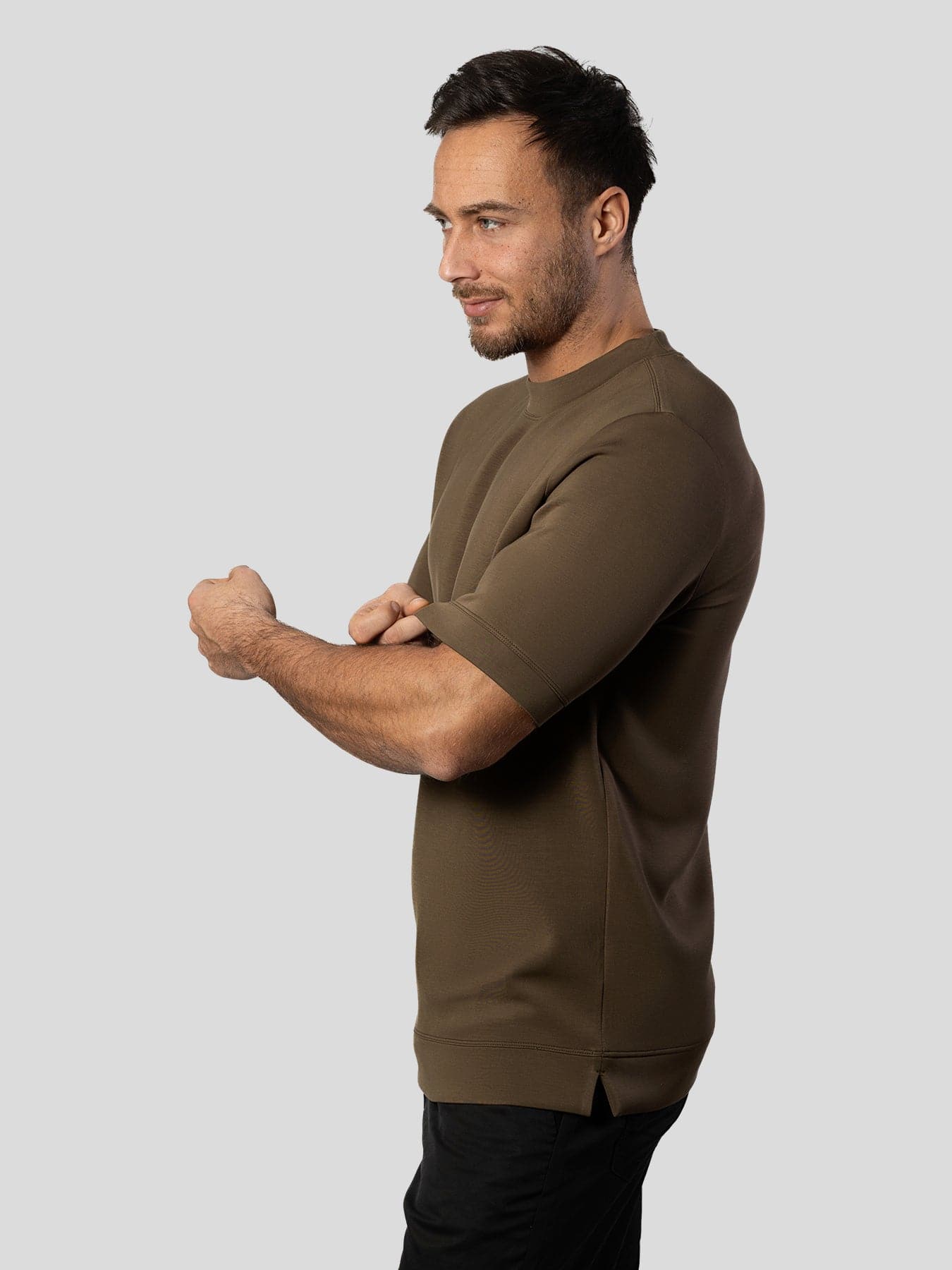 Modal Blend Short Sleeve Tee:Slim Fit