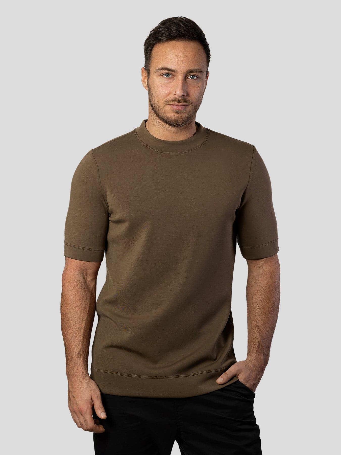 Modal Blend Short Sleeve Tee:Slim Fit