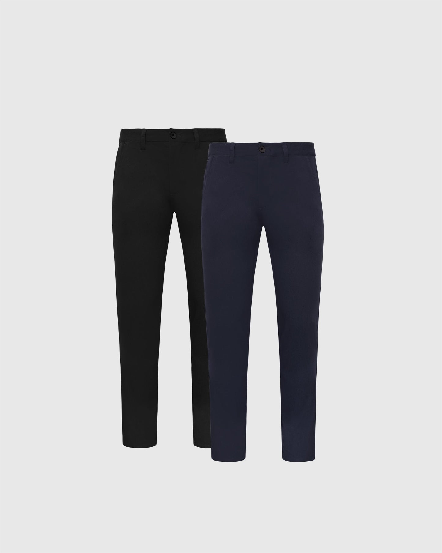 Black & Navy Slim Twill Chino Pant 2-Pack