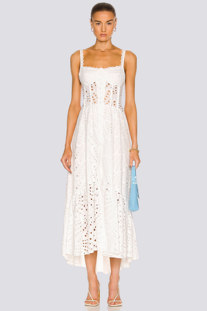 Cassandra Spaghetti Hollow Maxi Jurk