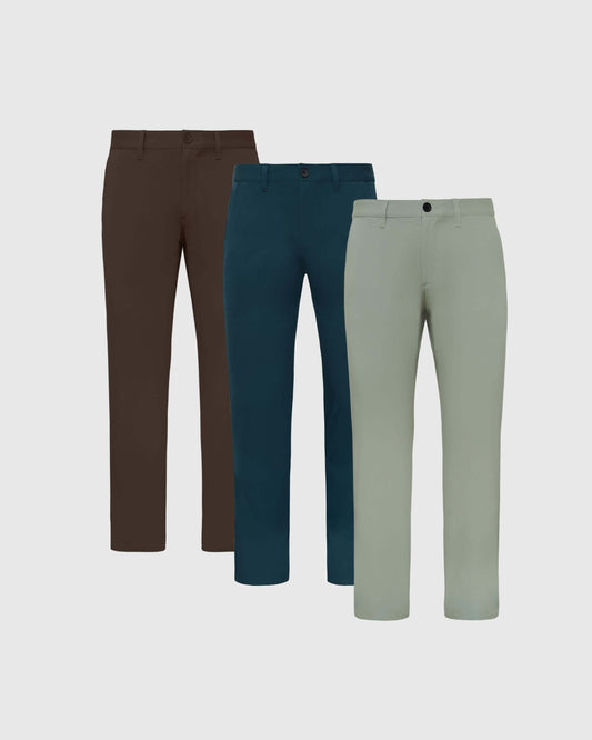 Seasonal Hues Straight Twill Chino Pant 3-Pack