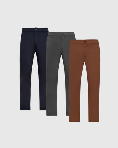 Staple Slim Comfort Knit Chino Pant 3-Pack