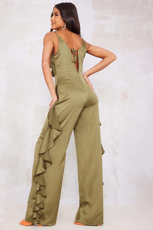 Agnes Ruffle V-hals Jumpsuit