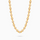 Bead link chain 6 mm gold