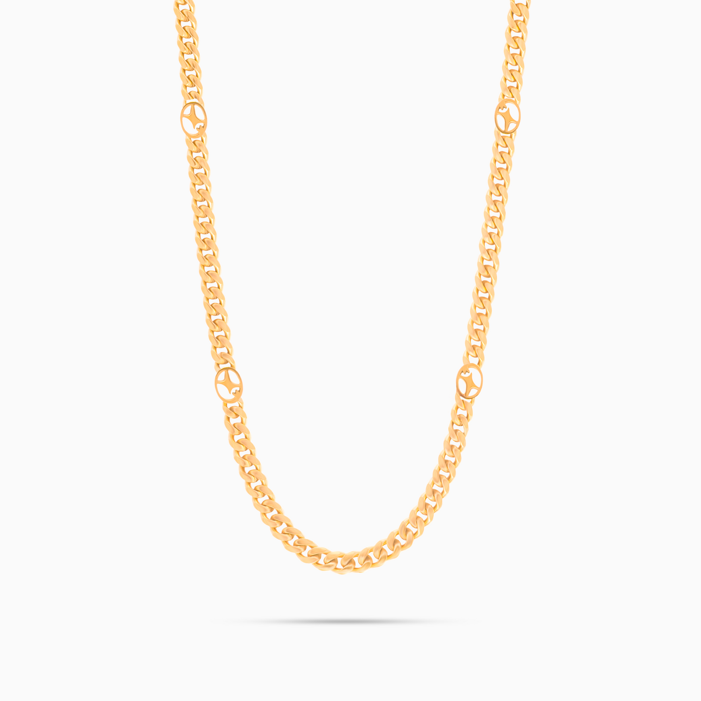 Cuban link chain 4 mm Signature Gold