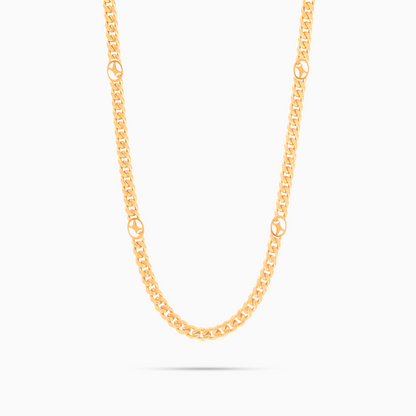 Cuban link chain 4 mm Signature Gold