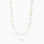 Signature Gold pearl Chain - White and Green