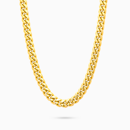 Cuban link chain 8 mm gold