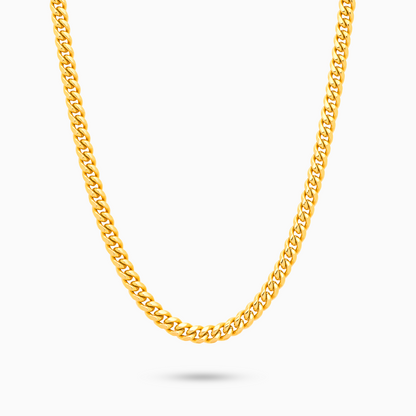 Cuban link chain 5 mm gold