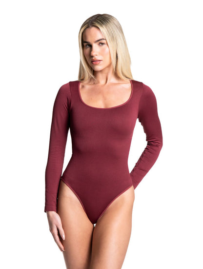 Long Sleeve Thong Bodysuit