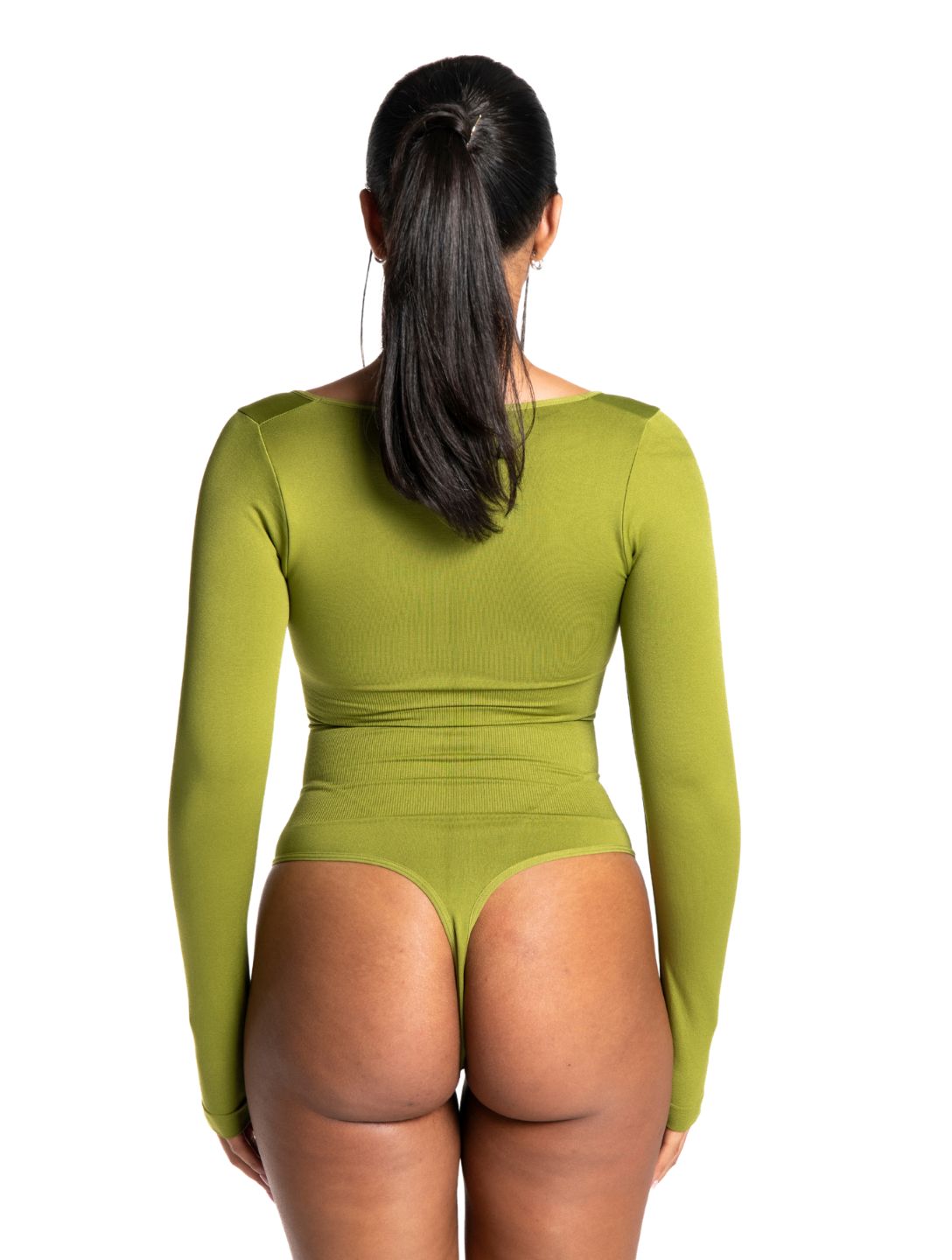 Long Sleeve Thong Bodysuit