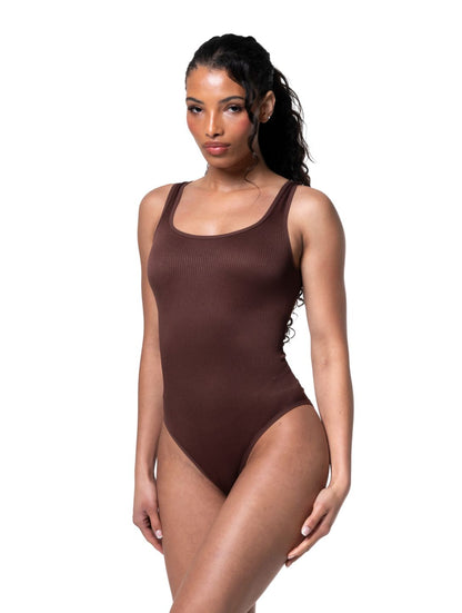 Ribbed Snatched Shapewear Bodysuit