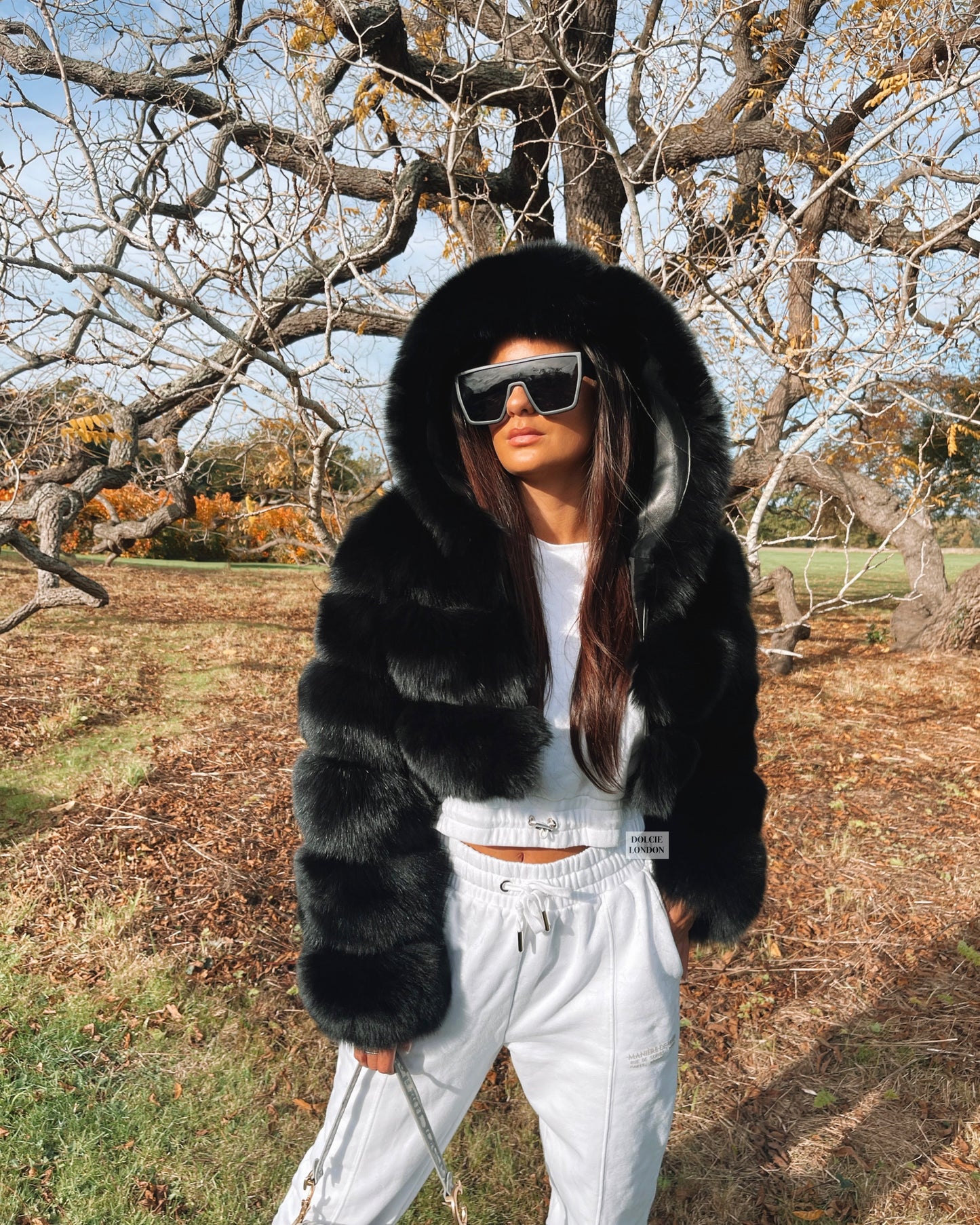 Eliana | Cropped Faux Fur Coat