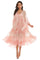 Katie Mesh Gradient Roze Midi Maxi Jurk