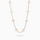 Gold Flower Tennis Chain - White