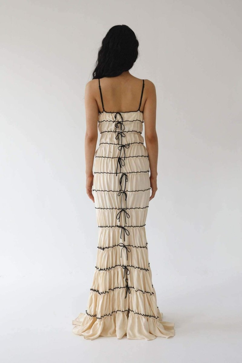 Melissa Ruffle Tunnel Maxi-jurk