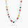 Multi Gemstone Chain 8 mm Silver