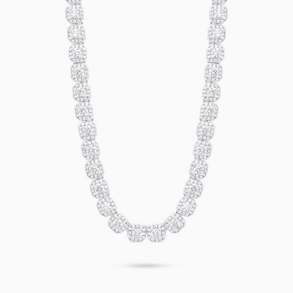 Pavé de brilliance chain 6mm silver