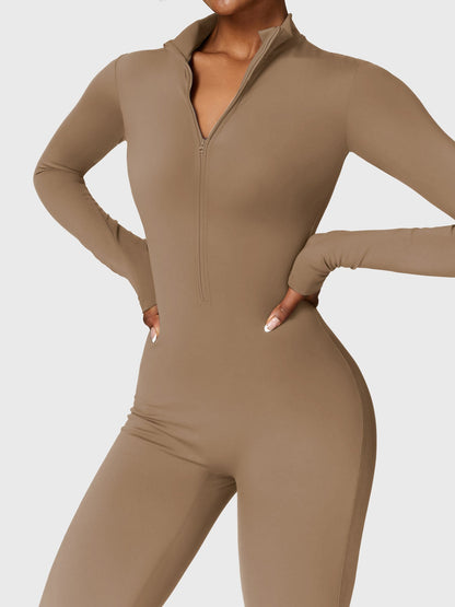 Yeoreo Belle Fleece Long Sleeve Zipper Jumpsuit